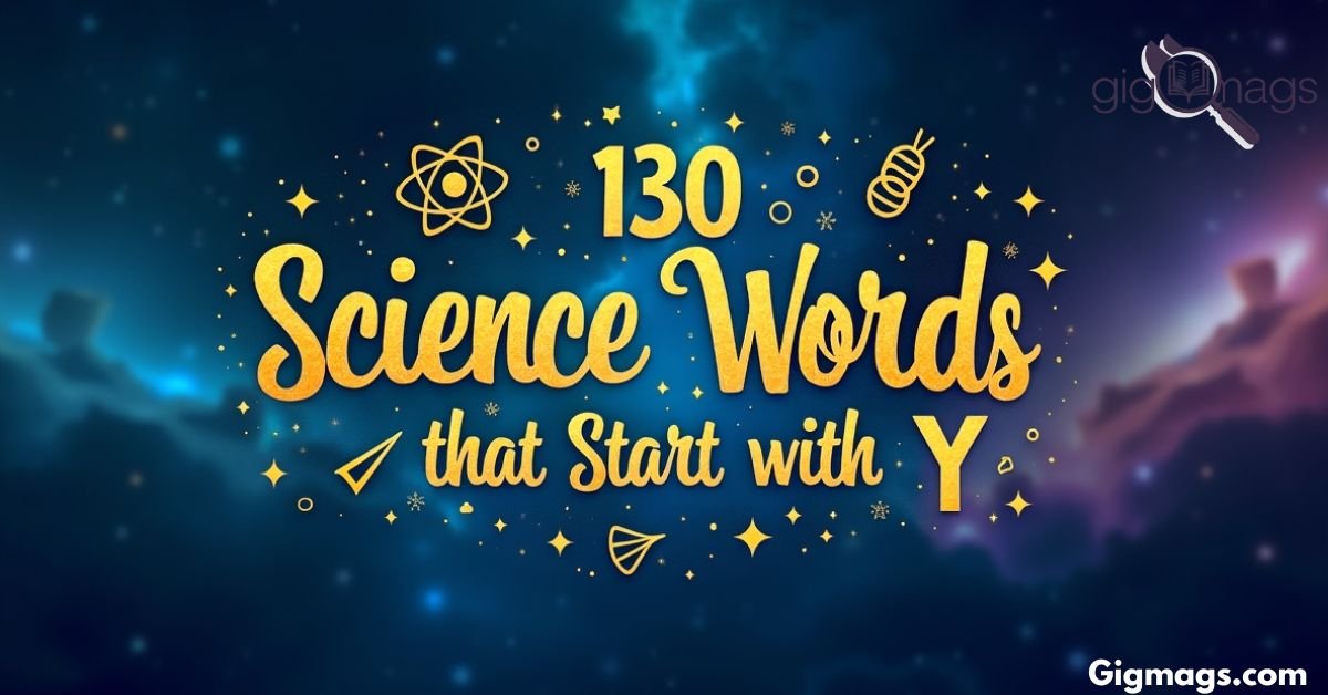 science words that start with y