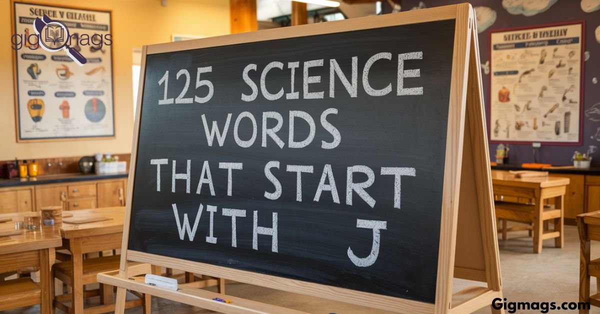 science words that start with j